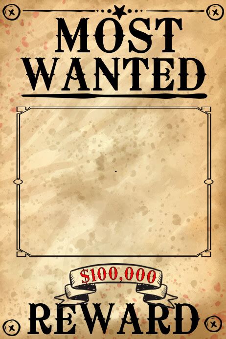 Wanted Meme Template